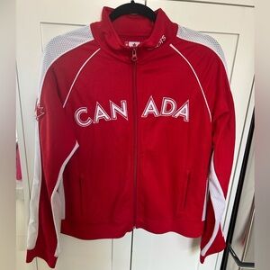 Roots Team Canada Olympic 2004 Warm-up Full Zip Track Jacket Womens, size XL